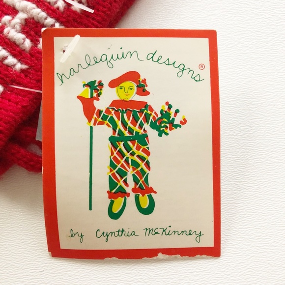 VTG Harlequin Designs Christmas Stocking Santa w Toy Sack Cynthia McKinney NWT - Picture 7 of 10